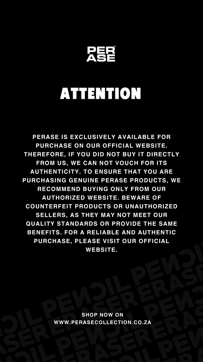 PERASE_'s tweet photo. Attention ‼️ If you did not buy it directly from us, we can not vouch for its authenticity. To ensure that you are purchasing genuine Perase products, we recommend buying only from our authorized website and nowhere else https://t.co/AmoiPoLxiC