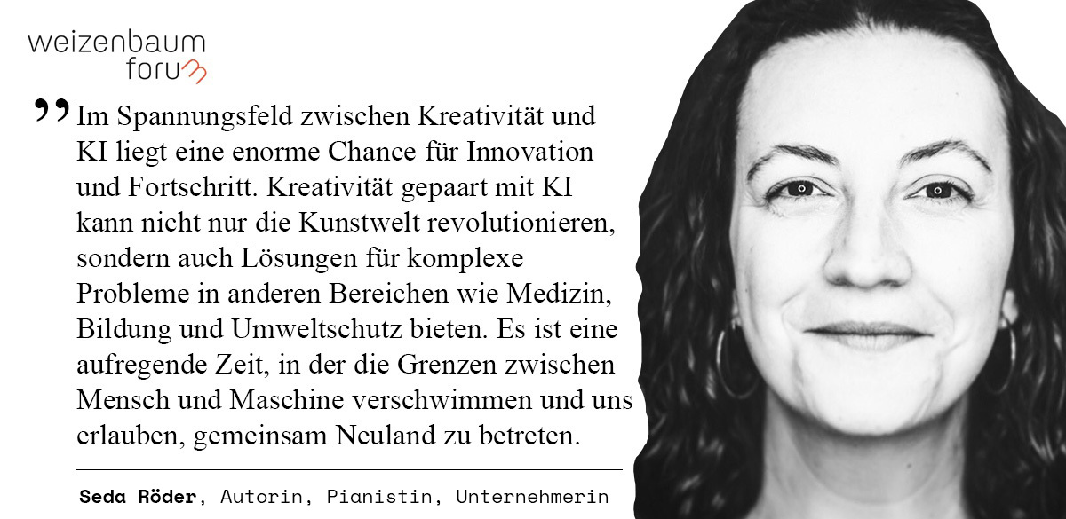 Wie viel Kreativität steckt in #KI und haben derartig innovative Technologien eine Chance, die Kunstwelt zu revolutionieren? Das und mehr klären wir beim kommenden Weizenbaum-Forum am 12.12. mit unseren Gästen. Zur Anmeldung: weizenbaum-institut.de/news/detail/zu…