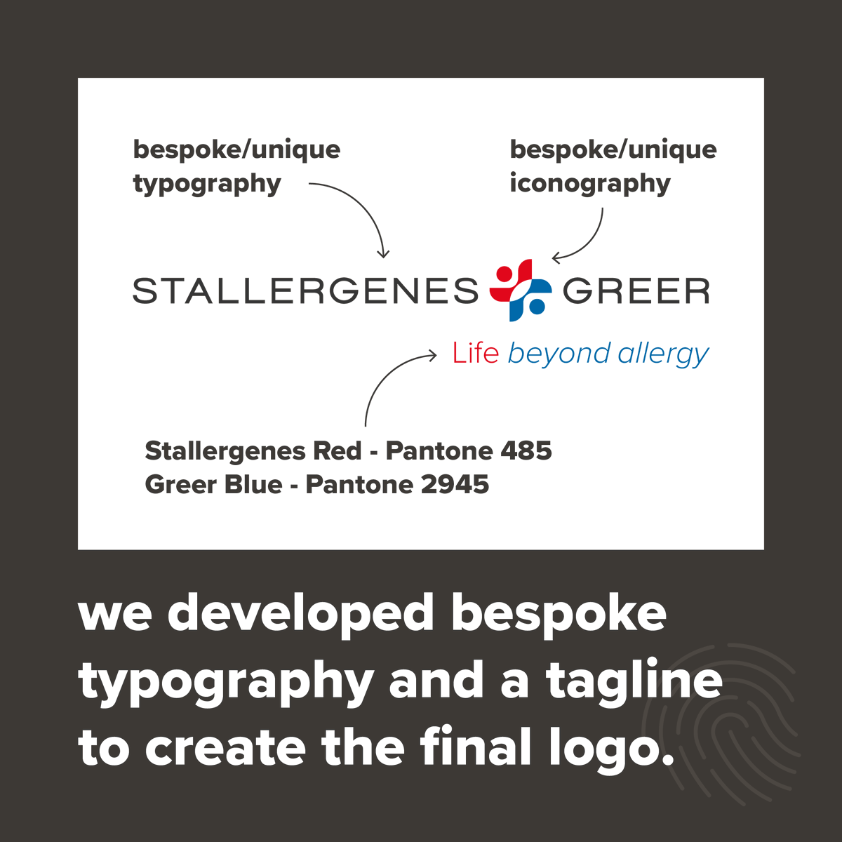 When 2 pharma giants merged, we crafted Stallergenes Greer's new #BrandIdentity.

Embracing the legacy of both companies, we designed a new #brand that fused heritage with innovation.

#Rebranding in the new year? Contact us to see how we can bring your brand a new lease of life!
