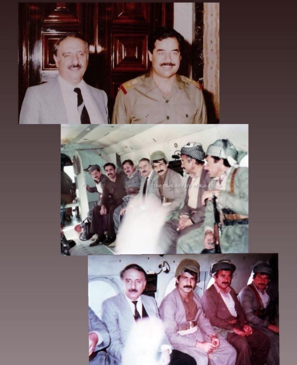 dkhtr99951's tweet photo. پیشمرگه ای  را گفت��د جاش بودن را از که آموختی گفت از جاشملو😁

لبخند قصاب کردها و عامل بمباران حلبچه وقتی که آدرس شهر ها و روستا ها رو از قاسملو پیغمبر جاشتی دریافت کرده بود.
#غزة_تُباد 
#کورد 
#حلبچە 
#سلیمانی https://t.co/Asx1BgSSXn