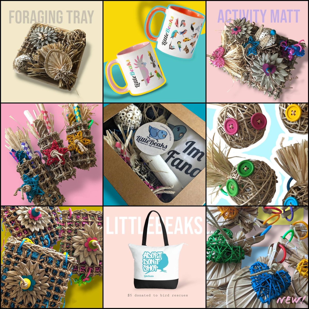 Little_Beaks's tweet photo. We have just added lots of gift packs and merchandise to our online store!  Now there is something for everyone 🩵🤍💙🩷 https://t.co/6gCQegkQbY https://t.co/dE1JCH3g8j