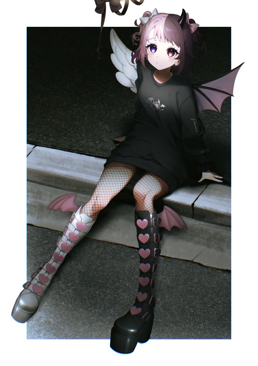 be___chm's tweet photo. かなり前に考えてたやつを清書しました
※服のロゴは模写　#ぷるるあーと https://t.co/v6gNHn6tr1
