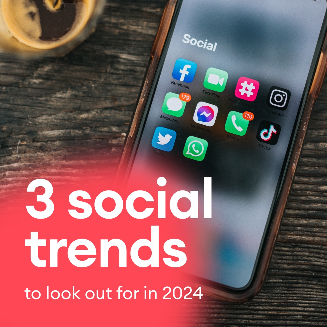 Social media trends for 2024 📣

🌐 The AI Trend
📲 The Platform Trend
📈The ROI Trend

Ready to stay ahead of the curve in 2024? Let us make your social media strategy stand out. Get in touch 📞 01282 911910 or DM us to get the ball rolling!