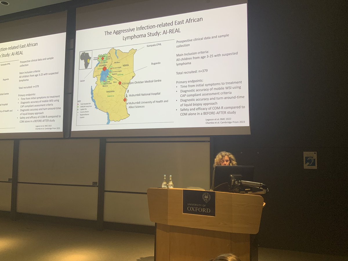 OxfordCancer's tweet photo. .@AnnaSchuh3 on liquid biopsy platforms in 3 different clinical settings, including patients with non-specific symptoms, individuals with pre-malignant myeloma and children with EBV-driven lymphomas in sub-Saharan Africa

@OxfordOncology #oxcode23 https://t.co/YWs9r8jKlf