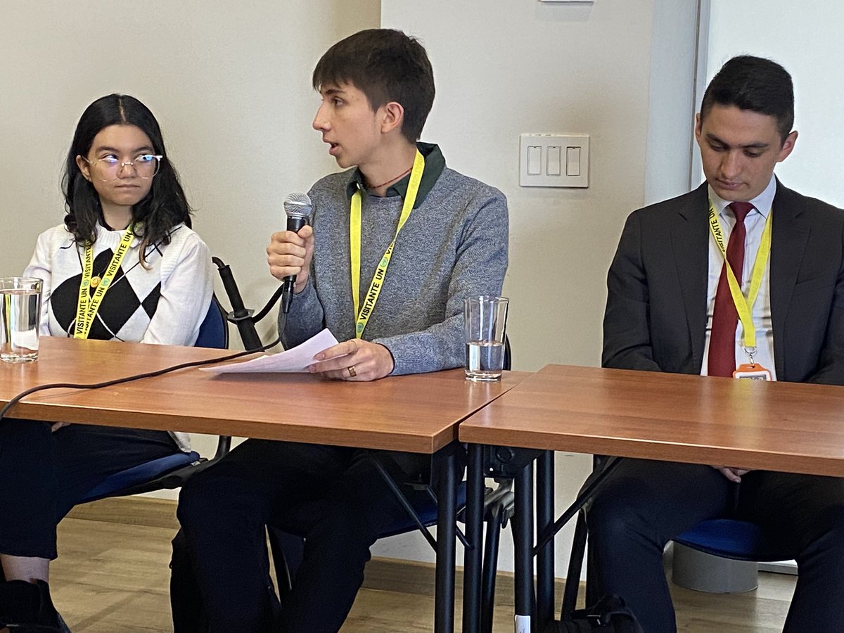 SimonuBogota's tweet image. (Ahora) Sebastián Achury, secretario general de Simonu 2023, resalta el enfoque de las 8 líneas temáticas de Simonu abordadas este año, priorizando los 17 #ODS. 
#RedEsPaz 
@Educacionbogota 
@onucolombia