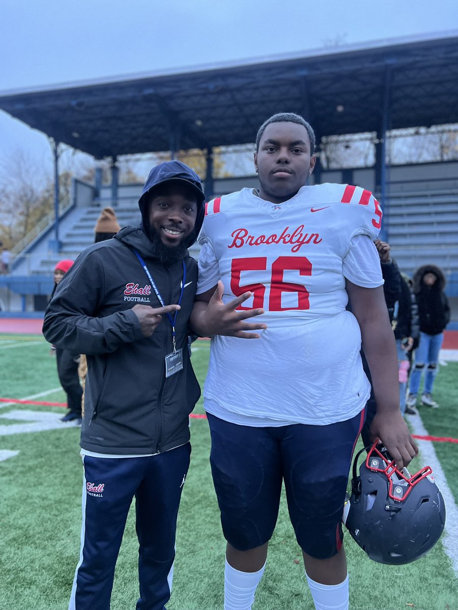 AJCajoux's tweet photo. And Just Like That we Did It Again… I want to thank @Dannylandberg  for giving me the opportunity to be on this team in my Freshman Year… I’m looking forward to the next three years! #ErasmusHall #EHall #Brooklyn #ErasmusHallFootball #NewYork @EHallFB #5Peat #AllPraise https://t.co/U5ZKktdOt4