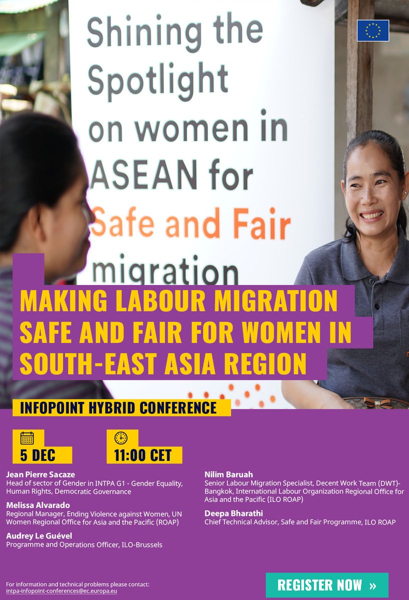 Today I presented with Melissa (UNW) the results of work in SAF at EU Infopoint. What a journey. Salute to the WMWs in Asean.
#safeandfair #Spotlightinitiative #Iloasiapacific #UnWomenAsiaPacific