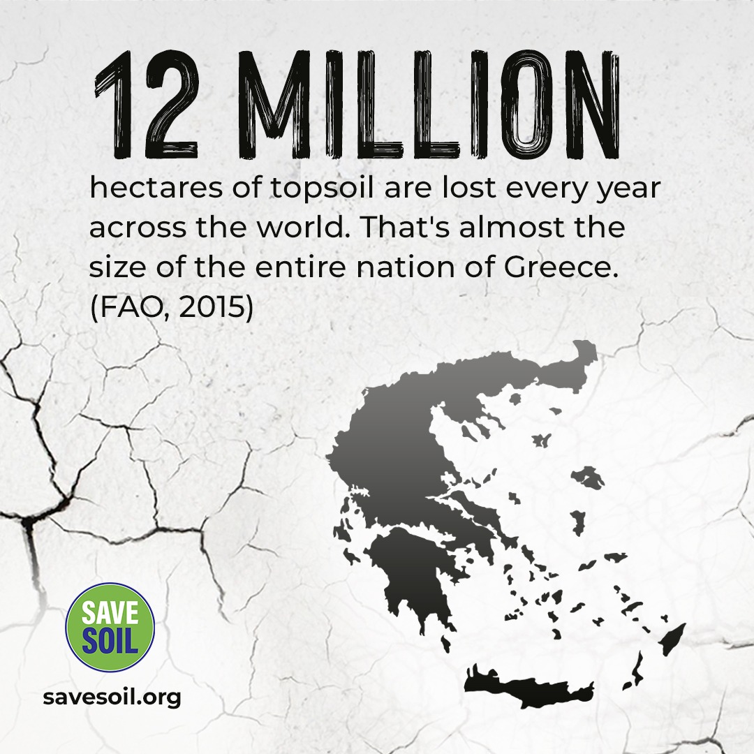 SprinkleSparkBa's tweet photo. 20% of the planet's vegetation has suffered a fall in productivity due to declining soil fertility. (UNEP, 2019) #soilforclimateaction https://t.co/wip09zsgqM https://t.co/8sNSkfMkeN