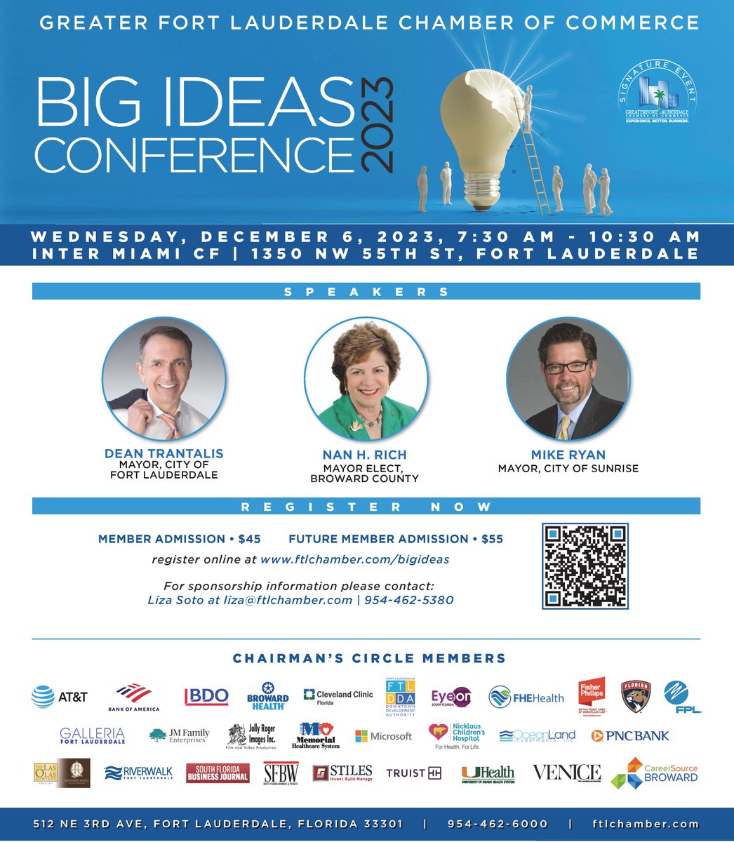 FLLChamber's tweet image. Still time to register for BIG Ideas -- ftlchamber.com/BIGIdeas