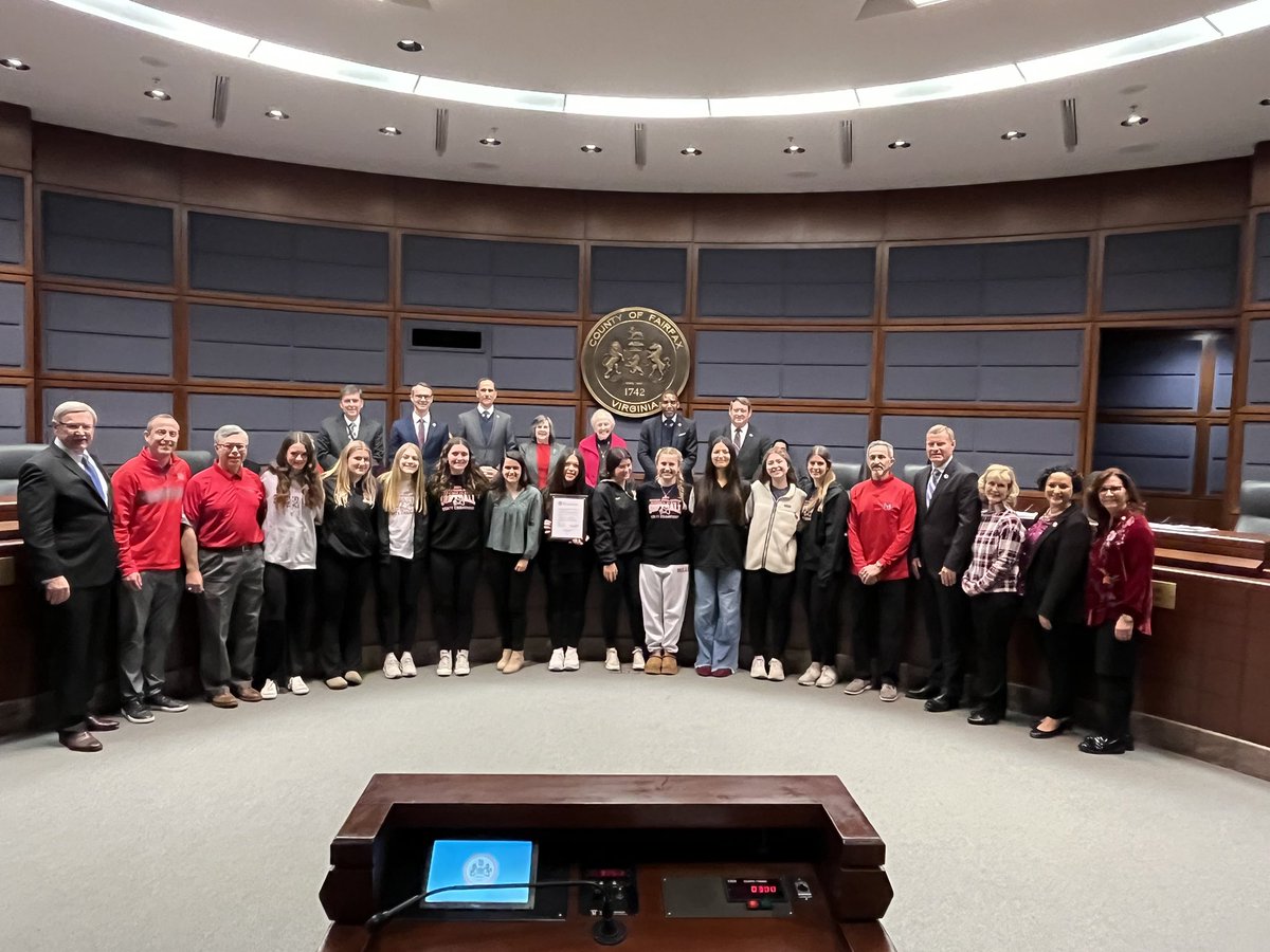 Our Softball team was recognized by the Board of Supervisors for their State title!