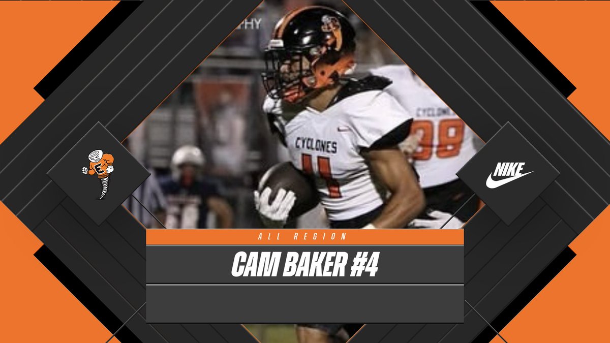 Cyclonefootbal1's tweet photo. ALL REGION 2023: CAM BAKER #4
#CHAS1NG BEST https://t.co/311C21yBe8