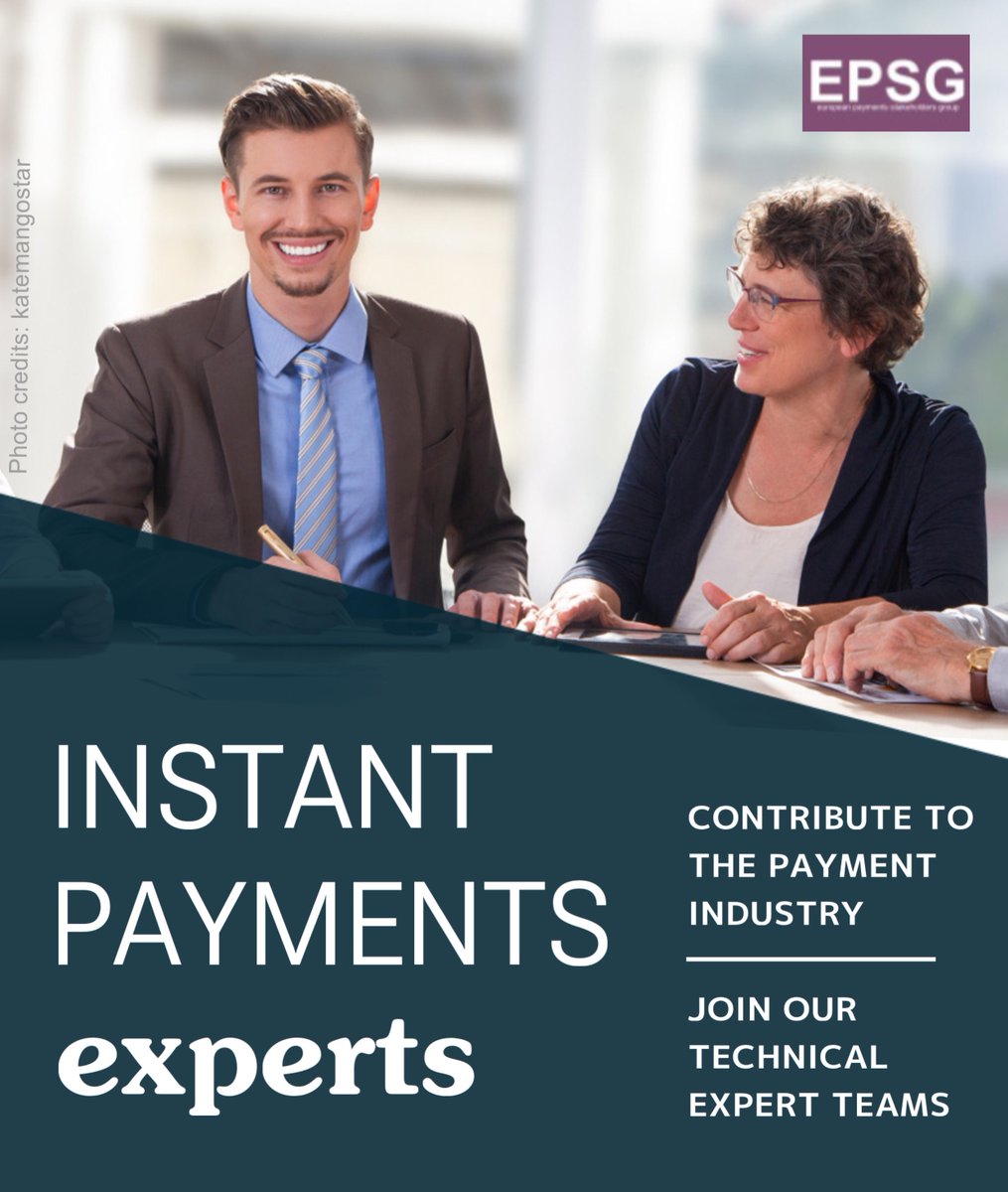 We are looking for #instantpayments #experts among our Members to broaden expertise in our working groups. Help us spread the news with your colleagues and encourage them to apply. 
They have time until 29 December for that. 
#paymentindustry #standardisation