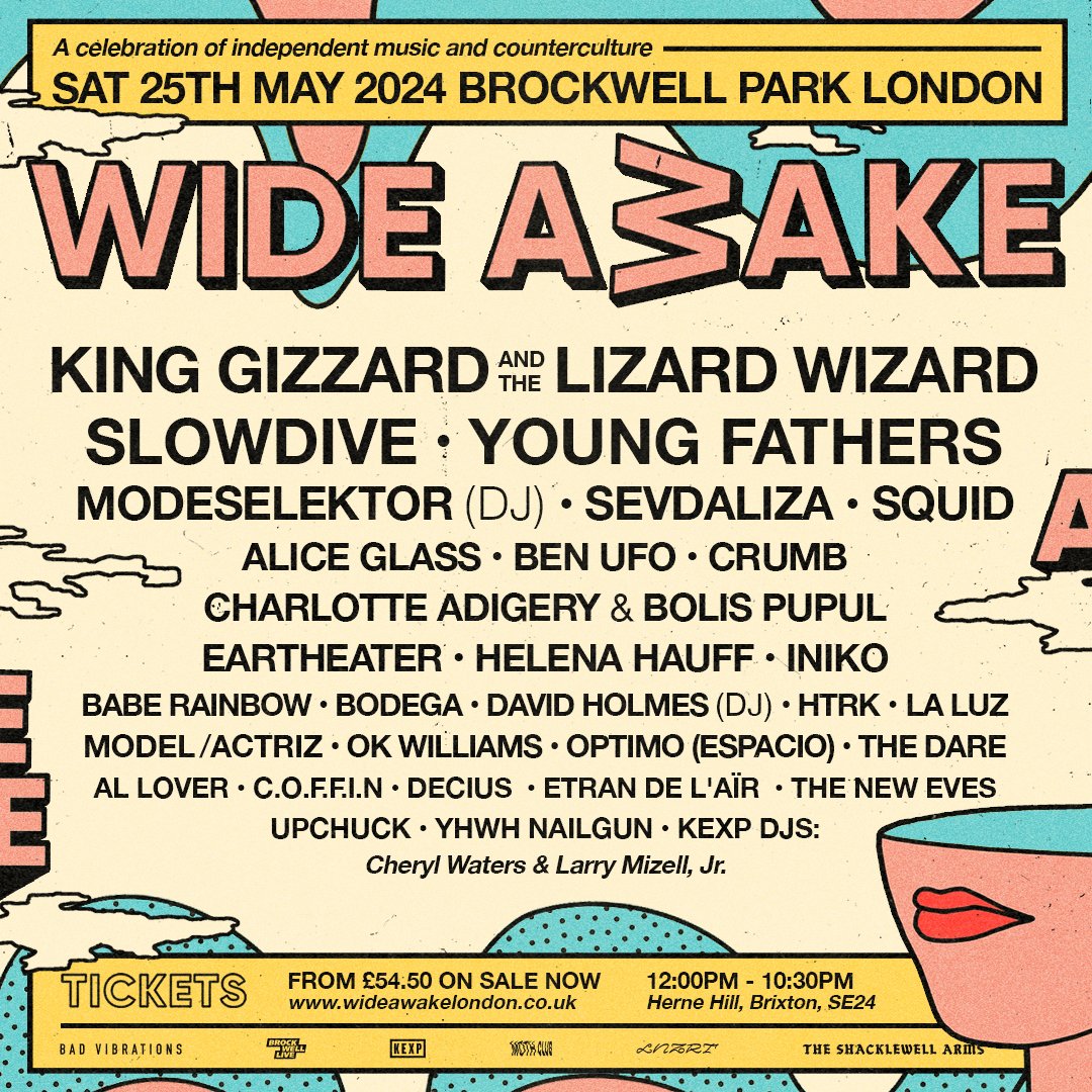 We're back in London next May for @wideawakeldn in Brockwell Park. Tickets -> go.kaboodle.co.uk/wide-awake-24