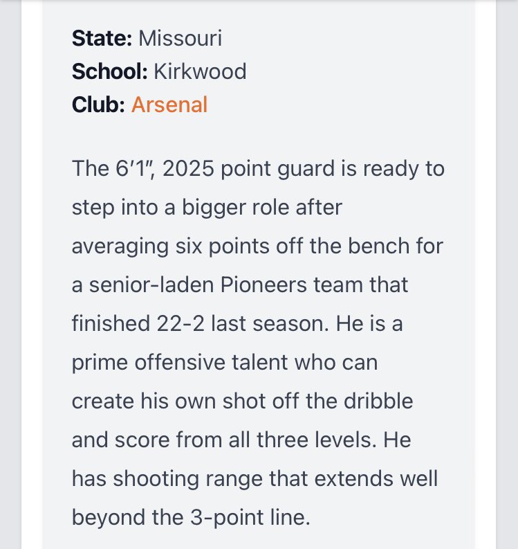 evan_simon3's tweet photo. Thank you @PrepHoops for being recognized as their prediction for breakout player of Missouri this year https://t.co/R9Z2X9JyOO
