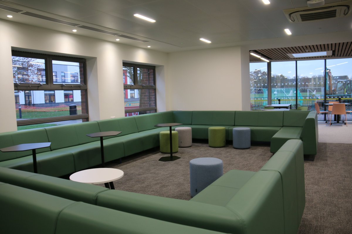 LEHSchool's tweet photo. The day our Sixth Formers have been looking to is finally here! Today they were welcomed into their newly expanded and refurbished Sixth Form Common Room space. #LEHSchool #LEHSixthForm https://t.co/IYpn1tEey8