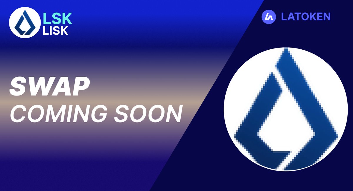 IMPORTANT❗️

🔄 LISK (LSK) Swap Coming Soon