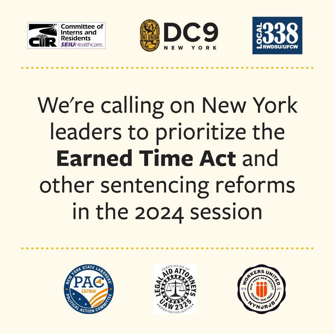 Today, CIR/SEIU joined unions representing a collective of more than 80k members asking elected leaders to pass the Earned Time Act (@SenatorCooney @AMKelles) and other sentencing reforms this session. shorturl.at/cFNP7