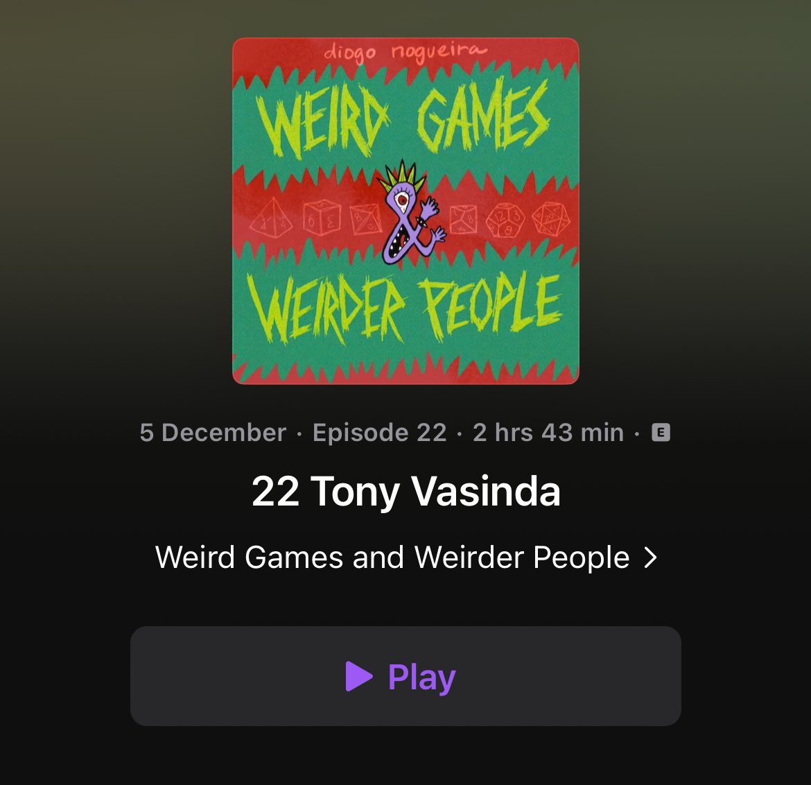 diogo_oldskull's tweet photo. Today on Weird Games and Weirder People we receive the great @TonyVasinda!

Tony runs @plusoneexp, a weird brand that multiclasses in tabletop game design, beard &amp; skincare alchemy &amp; the bardic college of content creation.

1/2 https://t.co/JUyyFT2E2b
