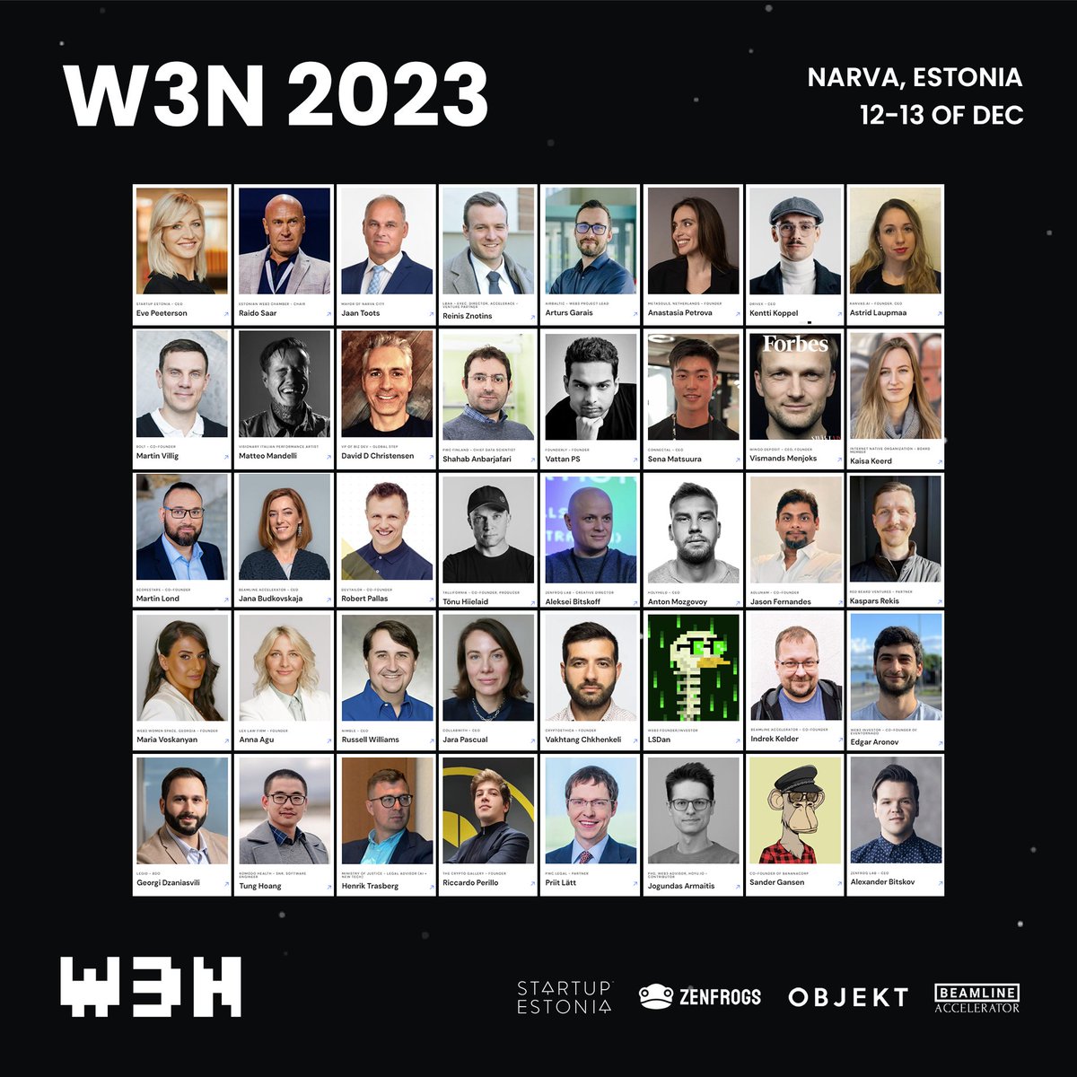 web3narva's tweet photo. With over 40 speakers (some still TBA), #W3N023 is going to be a truly epic Web3 / AI event. 🚀

Just a few tickets left now, don't miss out.
🎟 https://t.co/3XqTLXrkBb https://t.co/CBbbGhQYh6