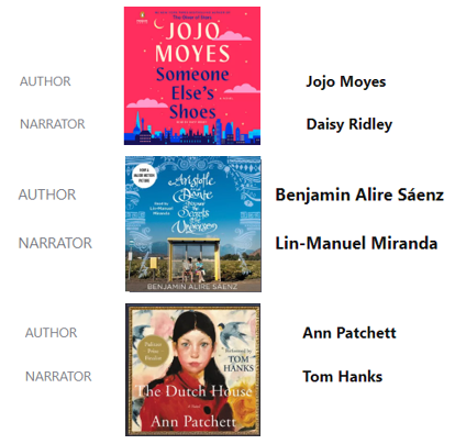Love finding audiobooks narrated by some of my favorite actors! 

#audiobooks #libbyapp #soraapp
