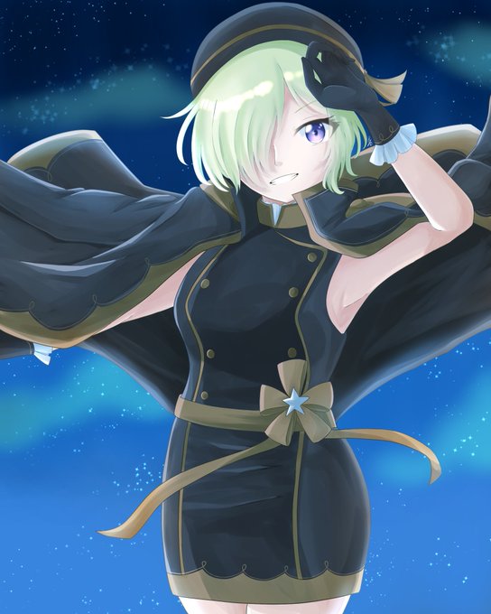 「1girl black cloak」 illustration images(Latest)