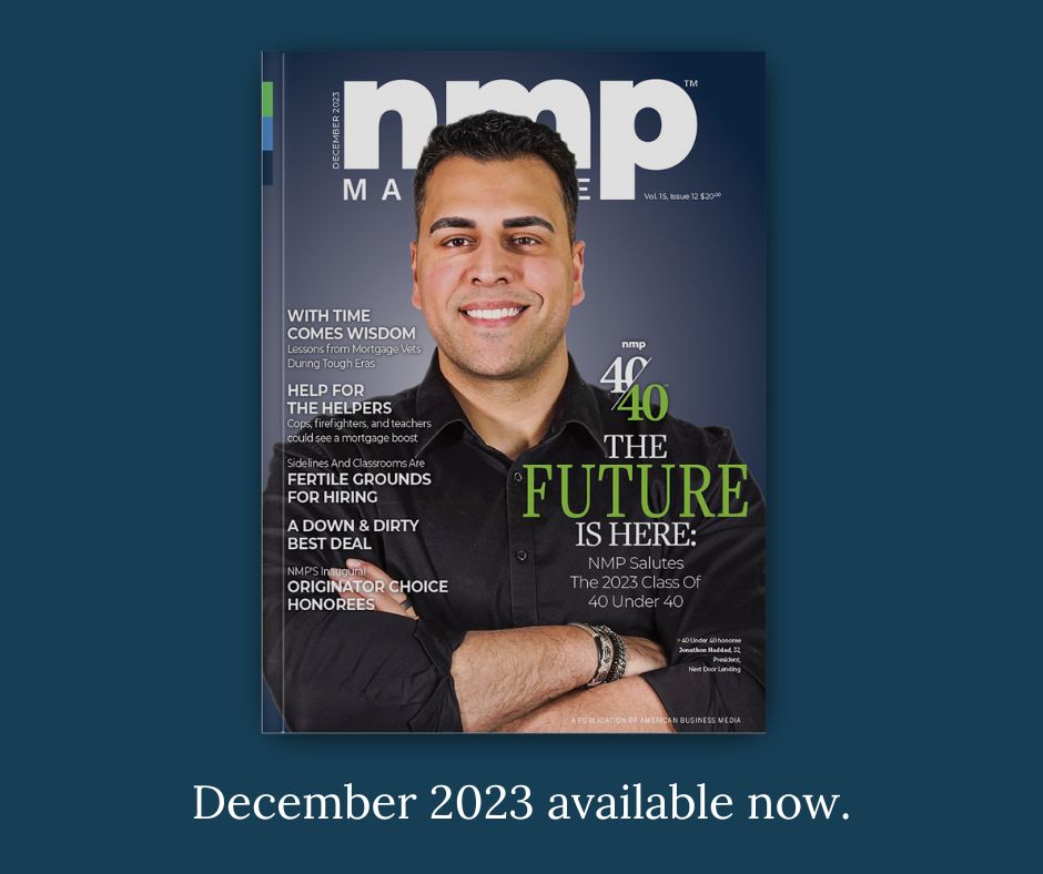 NatlMortgagePro's tweet image. Delve into the latest issue of NMP Magazine! This month sparks the debate on #triggerleads, a hot topic catching the eyes of Congress, and much more! 

Read the digital edition: bit.ly/4826ViF

#NMPMag #MortgageIndustry #OriginatorsChoice #40Under40