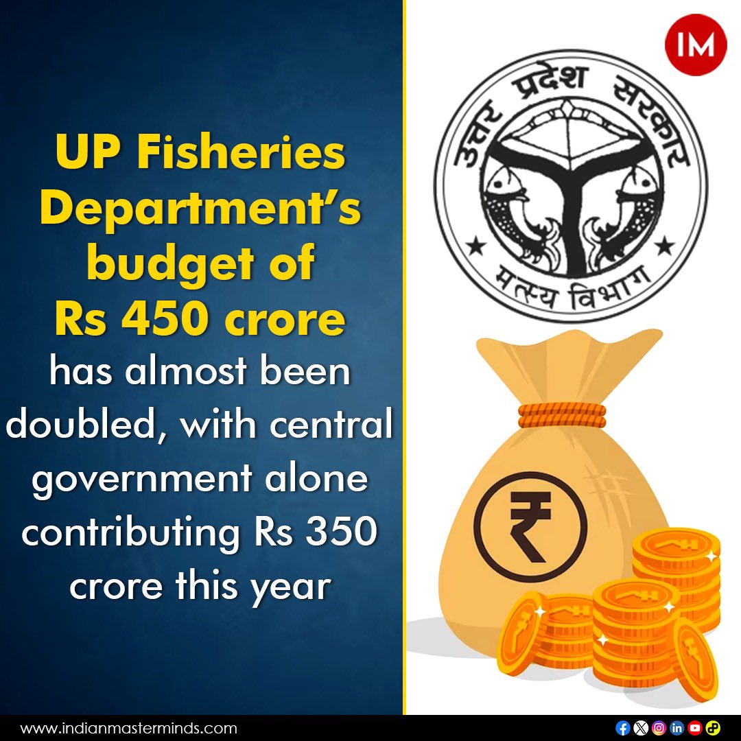 i3masterminds's tweet image. Turning the tide: How Prashant Sharma, IAS, transformed UP’s Fisheries Department into a national champion. From doubling production to securing increased budgets, dedication makes the difference.

@upiasasso  @FDepar2 @FisheriesGoI @nfdbindia @psharma_in

#TransformationSuccess…