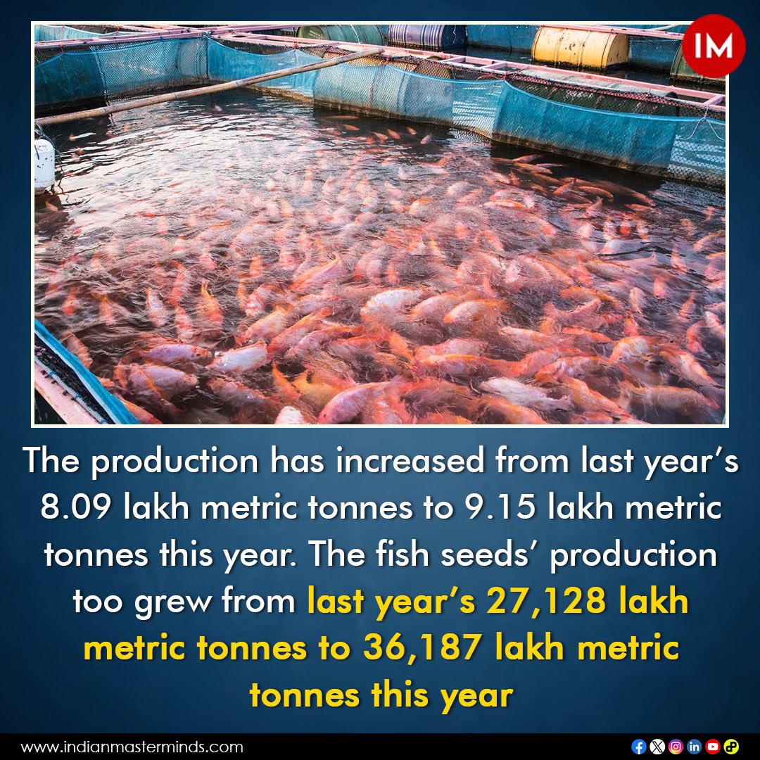 i3masterminds's tweet image. Turning the tide: How Prashant Sharma, IAS, transformed UP’s Fisheries Department into a national champion. From doubling production to securing increased budgets, dedication makes the difference.

@upiasasso  @FDepar2 @FisheriesGoI @nfdbindia @psharma_in

#TransformationSuccess…