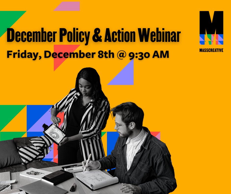 This month's Policy & Action Webinar is set for Friday, December 8th at 9:30! Join us to discuss cultural policy and hear from leaders from the @HealthConnector to talk about open enrollment Register here: ow.ly/y2R350Qc5XI