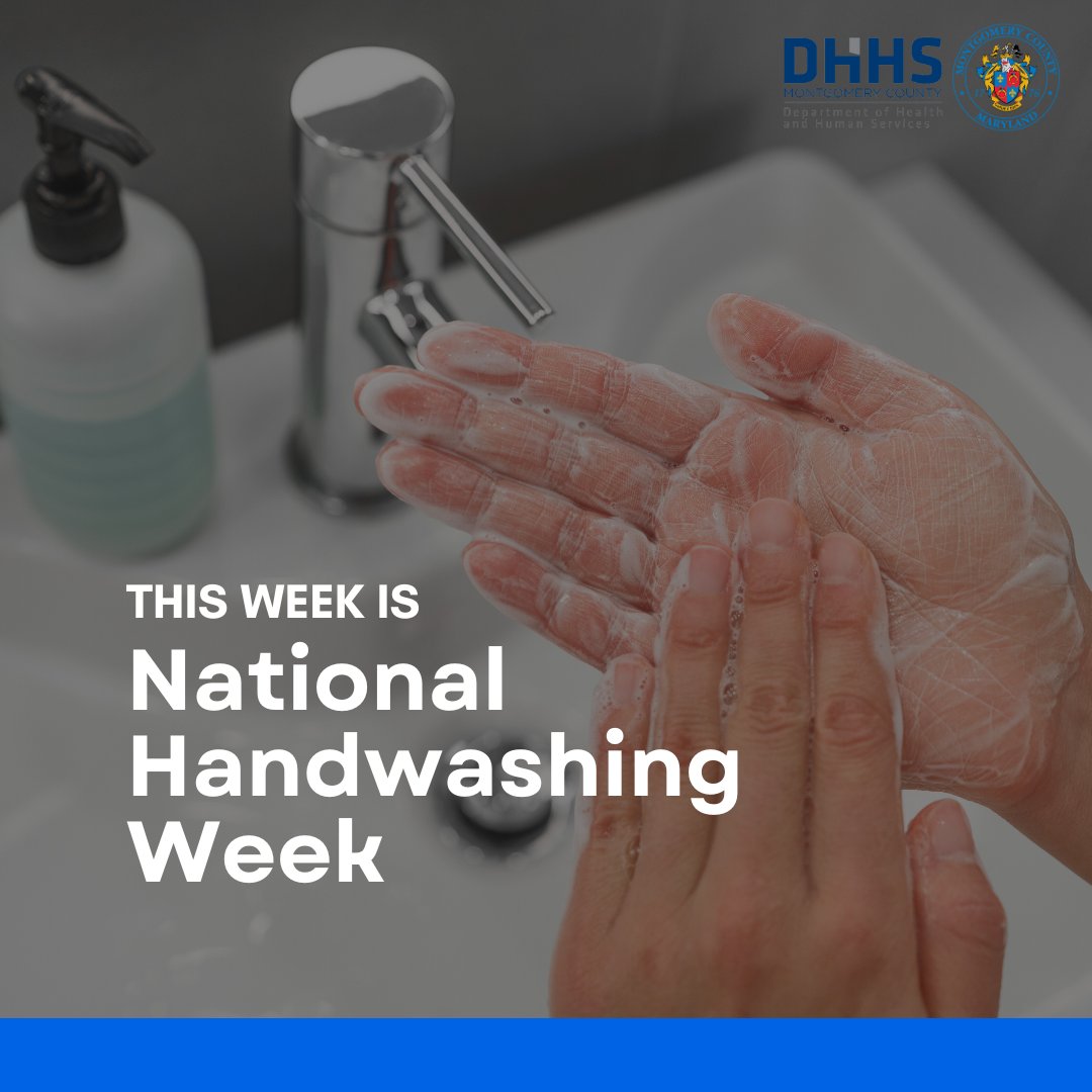 MoCoDHHS's tweet photo. Hand washing saves millions of lives every year. And with winter coming and COVID-19, RSV, and the flu still very present, it is essential to remember to wash our hands.

#NationalHandwashingWeek https://t.co/ZggXI9Fo9A