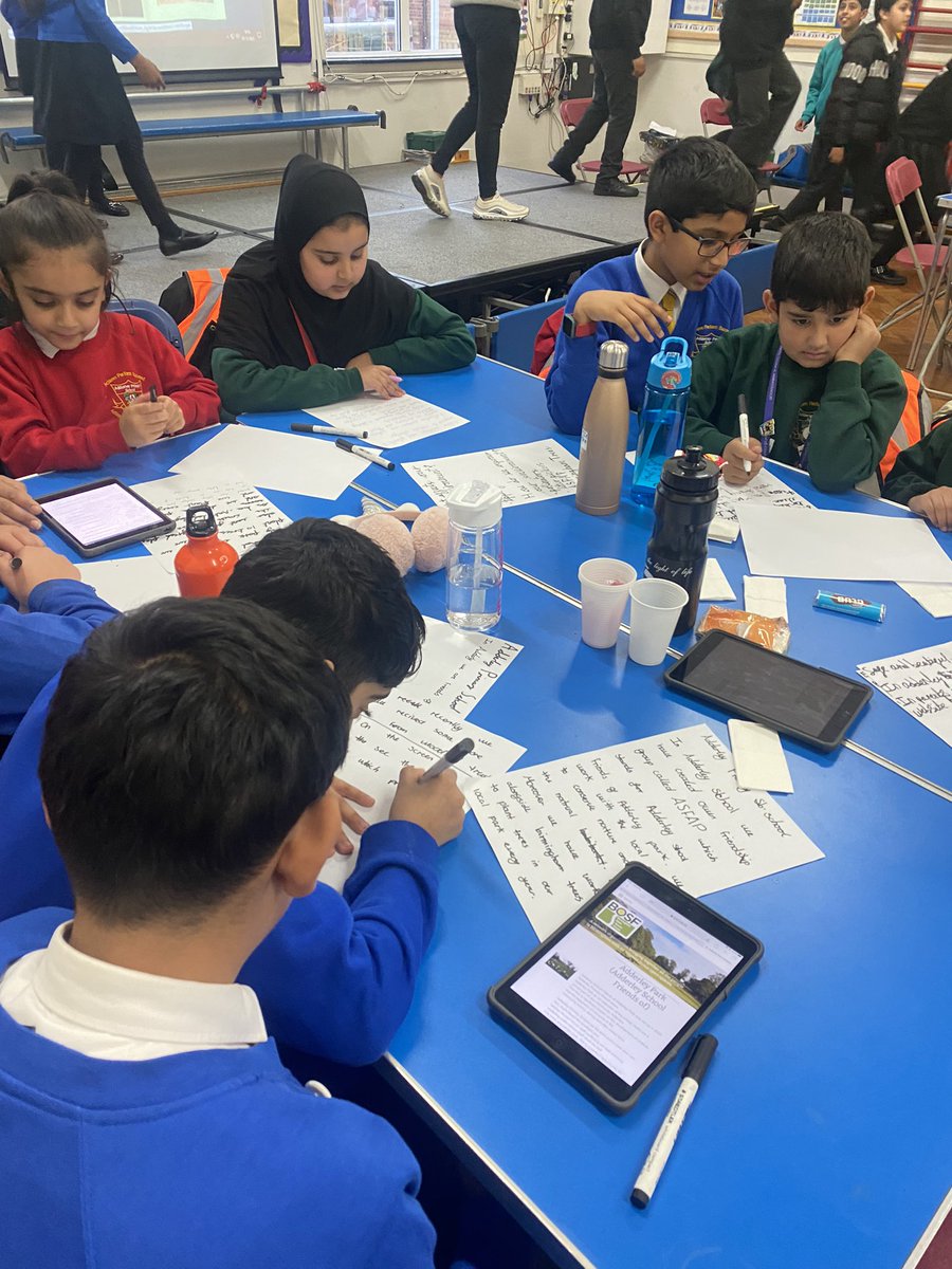 AdderleySchool's tweet photo. Children are presenting the work they have done with ASFAP in restoring nature in Adderley Park at the Saltley Young People’s Parliament this afternoon 🌲 https://t.co/lMKK2x80xm
