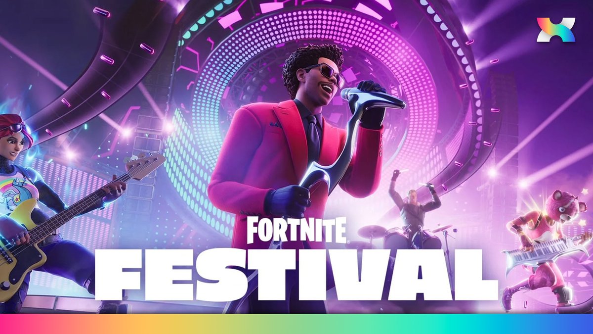 E__Collab's tweet photo. Fortnite x TheWeeknd 🎤

On va avoir le droit à du Guitar Hero sur le jeu ?! 

Un nouvel événement "Fortnite Festival" va faire son apparition pour le début du chapitre 5. Cette fois-ci, c'est The Weeknd qui sera mis à l'honneur. 🇨🇦

On attend de voir toutes les autres nouveautés.👀

#FortniteChapter5 #TheWeeknd
