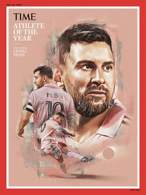 TheNectanMag's tweet photo. Leo Messi claims @TIME's 2023 Athlete of the Year. https://t.co/qWrTnVIKcu