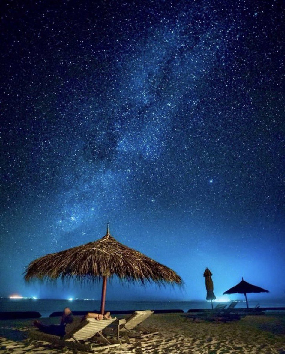 Maldives by night.