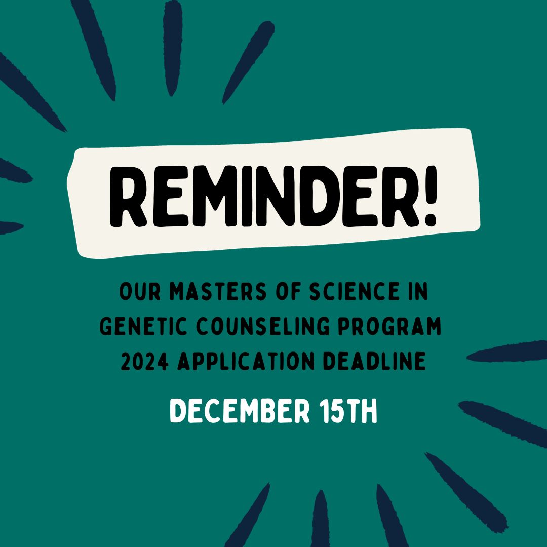 MCW MS in Genetic Counseling Program (@mcwmsgc) on Twitter photo 📣IMPORTANT REMINDER:
The deadline for our Masters of Science in Genetic Counseling program 2024 application is DECEMBER15th!
Submit your application today: bit.ly/3Ql1sM5
<a href="/mcwgradschool/">MCW Graduate School</a> #GeneChat #ProspectiveGC #GCGradSchool #GeneticCounseling 📣IMPORTANT REMINDER:
The deadline for our Masters of Science in Genetic Counseling program 2024 application is DECEMBER15th!
Submit your application today: bit.ly/3Ql1sM5
<a href="/mcwgradschool/">MCW Graduate School</a> #GeneChat #ProspectiveGC #GCGradSchool #GeneticCounseling