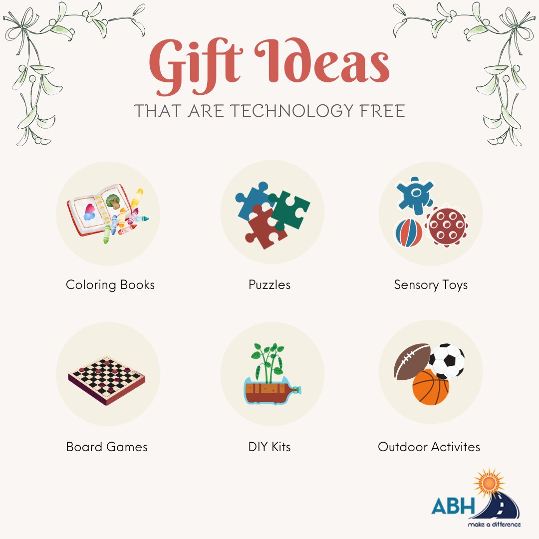 AdvancedBh's tweet image. Unplug and play this holiday season with these tech-free gift ideas.
.
Visit our website for counseling and therapy services.
#unpluggedfun #giftideas2023 #techfree #mentalhealth