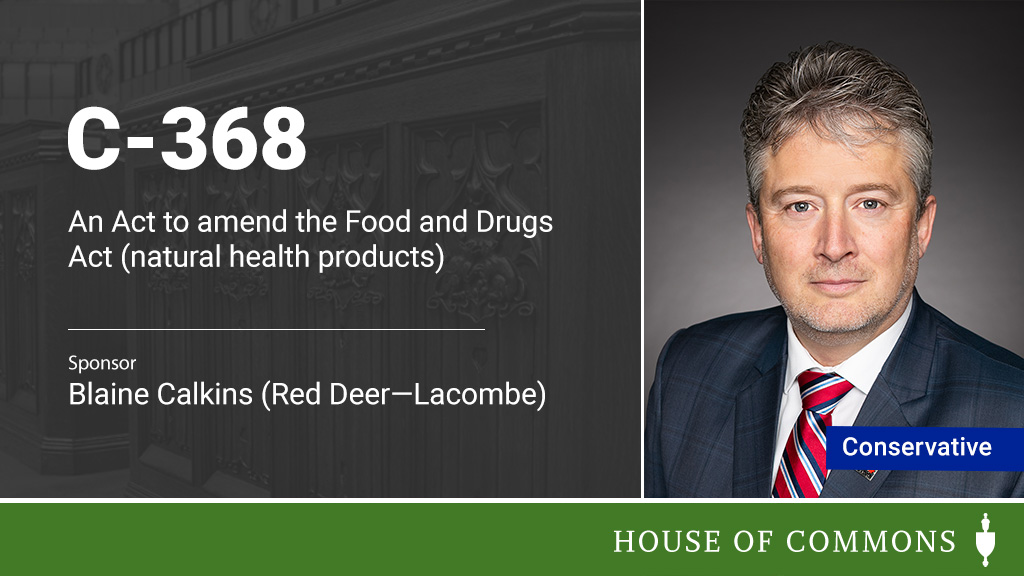 HoCChamber's tweet photo. .@BlaineFCalkins introduced Bill #C368 in the #HoC.

The full text of the Bill will be available later today: https://t.co/13x4T6TPOC https://t.co/32vF5mpyHU
