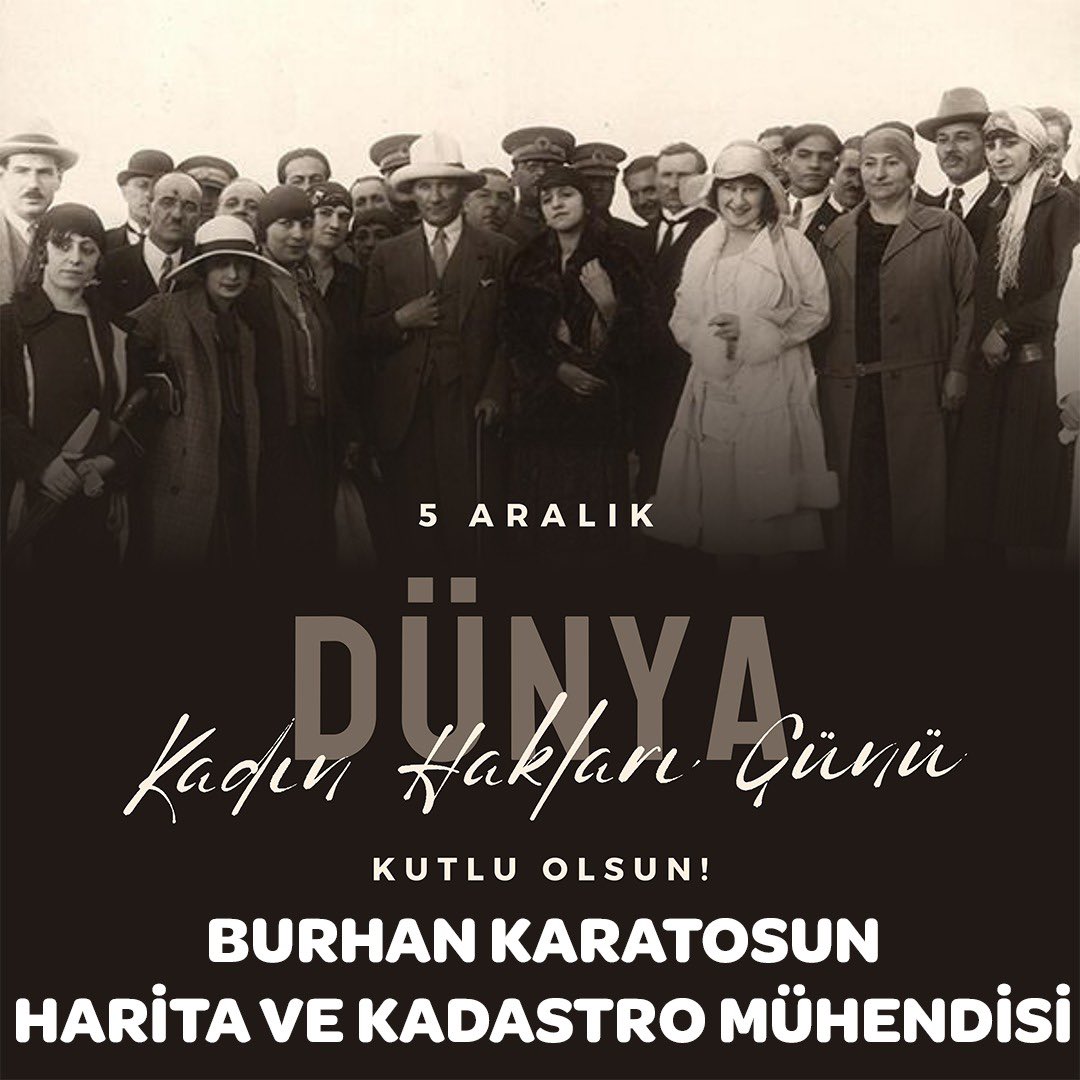 burhankaratosun's tweet photo. Kadınlarımızın  milletvekili seçme ve seçilme hakları, 5 Aralık 1934'te Anayasa ve Seçim Kanunu'nda yapılan yasa değişikliği ile tanındı.
#GaziMustafaKemalAtatürk’ü rahmet minnetle anıyoruz 
#KADINHAKLARIgünü https://t.co/FiWco5E7BG
