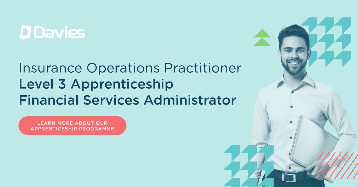 Talent_Davies's tweet photo. Are you interested in starting a career in insurance operations? 💼 

Our Insurance Operations Practitioner apprenticeship programme is specifically designed to prepare you for critical roles across insurance firms.

Follow the link to find out more: https://t.co/okTEijl9uY https://t.co/qLqIoZD2J0