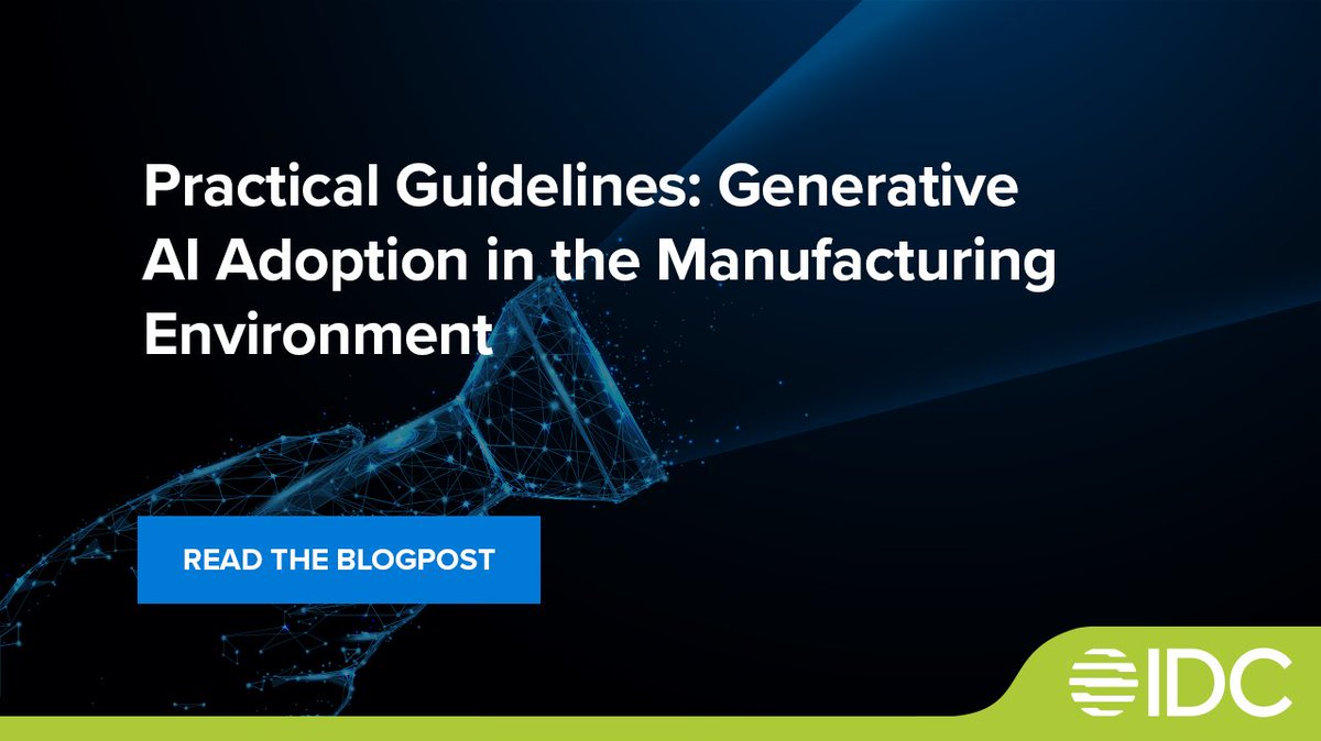 👉🏻 Click the link and check the guidelines to develop GenAI-powered use cases: bit.ly/46Pnihj

#GenAI #ManufacturingEnvironment
