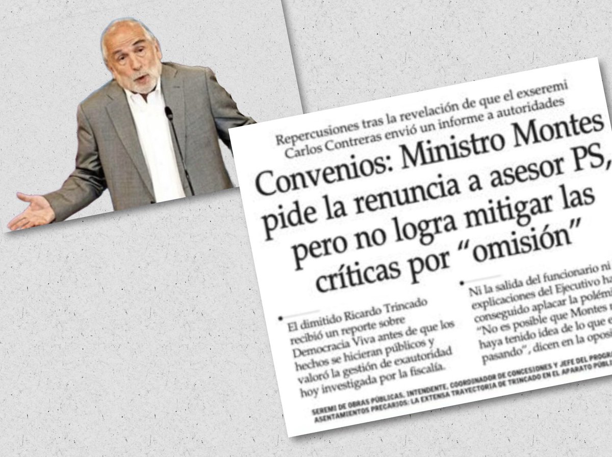 joseantoniokast's tweet photo. El #CasoConvenios sigue dando que hablar. Hasta cuando seguirá el ministro Montes en el cargo ? https://t.co/1FNi328Vo4