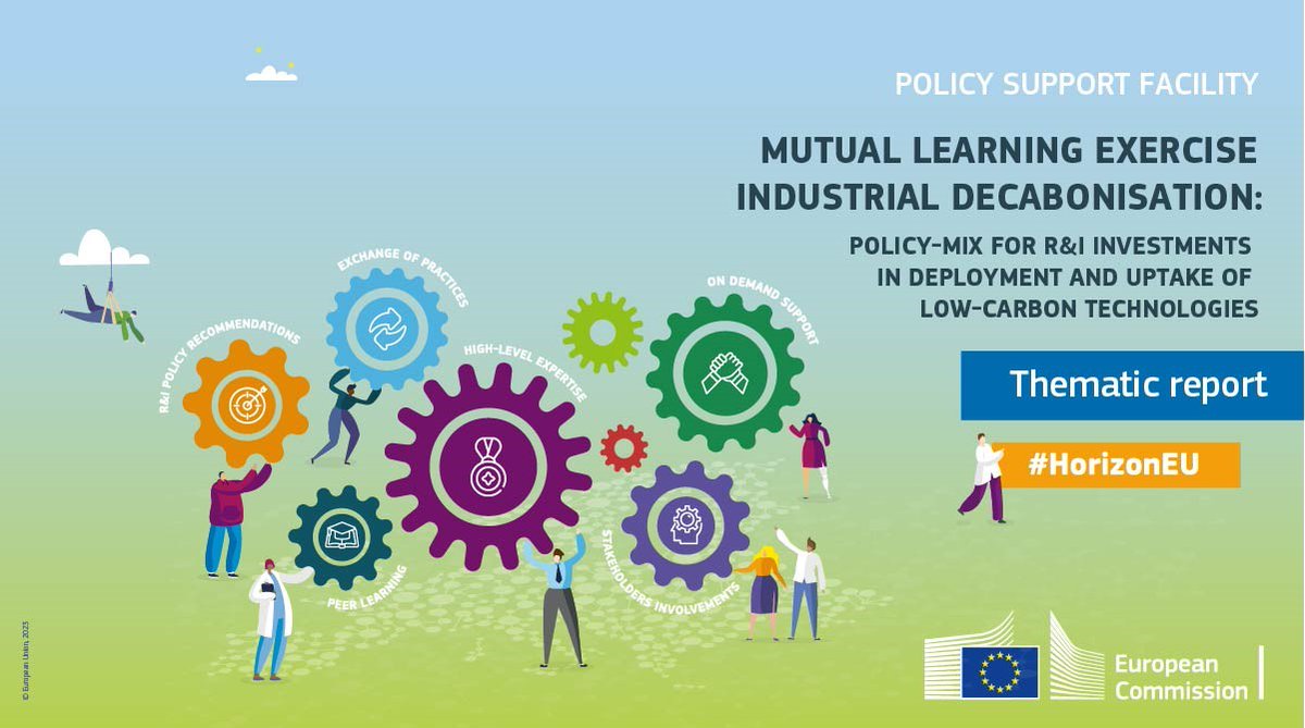 HorizonEU's tweet photo. Discover the #PolicySupportFacility MLE #IndustrialDecarbonisation report.

📖 It is based on survey findings &amp; country-specific examples
➡️ To design effective policy mix &amp; funding strategies for low-carbon technologies

Read more: https://t.co/jYHBNsiPFC https://t.co/28tfam8Gpd