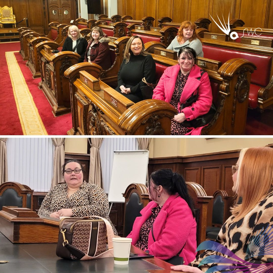 Our Change Makers visited Belfast City Hall last week! 🎄 Thank you to @nicolaverner1 for hosting our group and @sbunting_ for speaking with our women. Thank you for having us! 🙌 Want to join Change Makers? Register your interest: buff.ly/3RgFZ8e -@dfatirl funded-