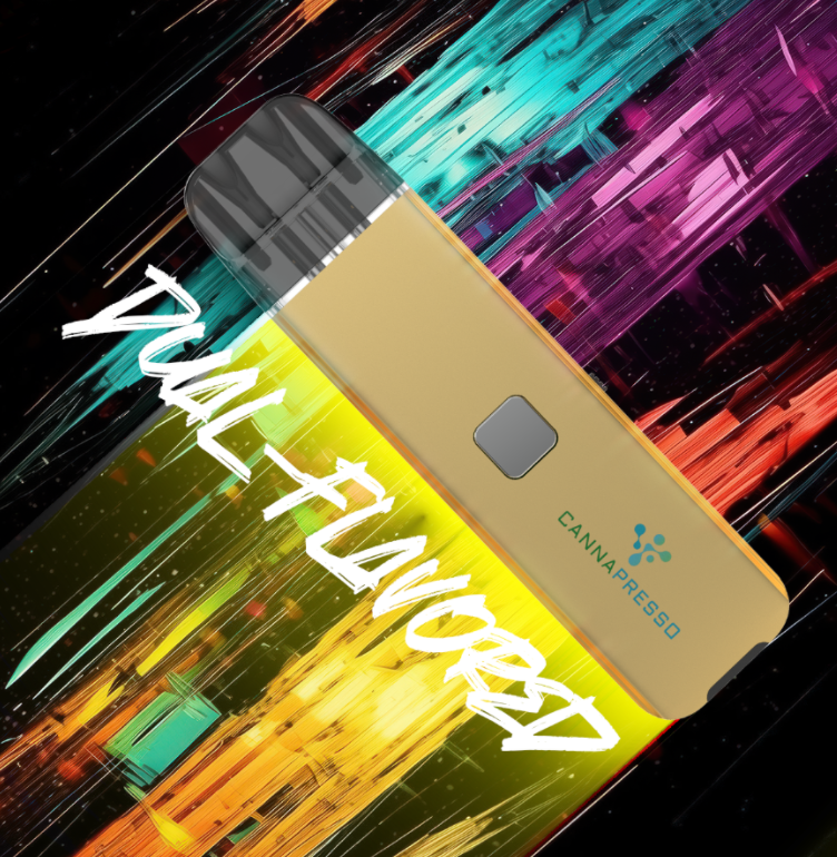 cannapresso3's tweet photo. Experience the perfect blend with our OPD8015. Dual 2ML+2ML cartridges to start a new journey. #cannapresso #btob #blend #dualflavor #disposable https://t.co/kxB0OTMksc