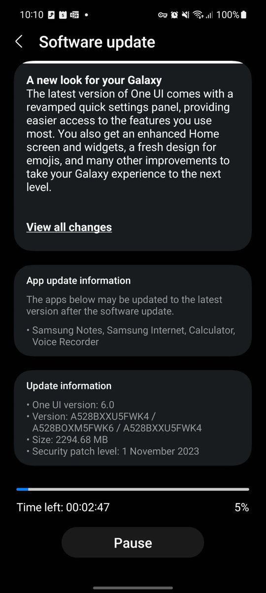 tarunvats33's tweet image. Breaking ‼️ 

Galaxy A52s 5g :: Samsung released OneUI 6.0 update in Germany

Build Version: A528BXXU5FWK4/A528BOXM5FWK6/A528BXXU5FWK4

#GalaxyA
#GalaxyA52s
#GalaxyUpdates 
#OneUI5 
#Galaxy 
#Samsung