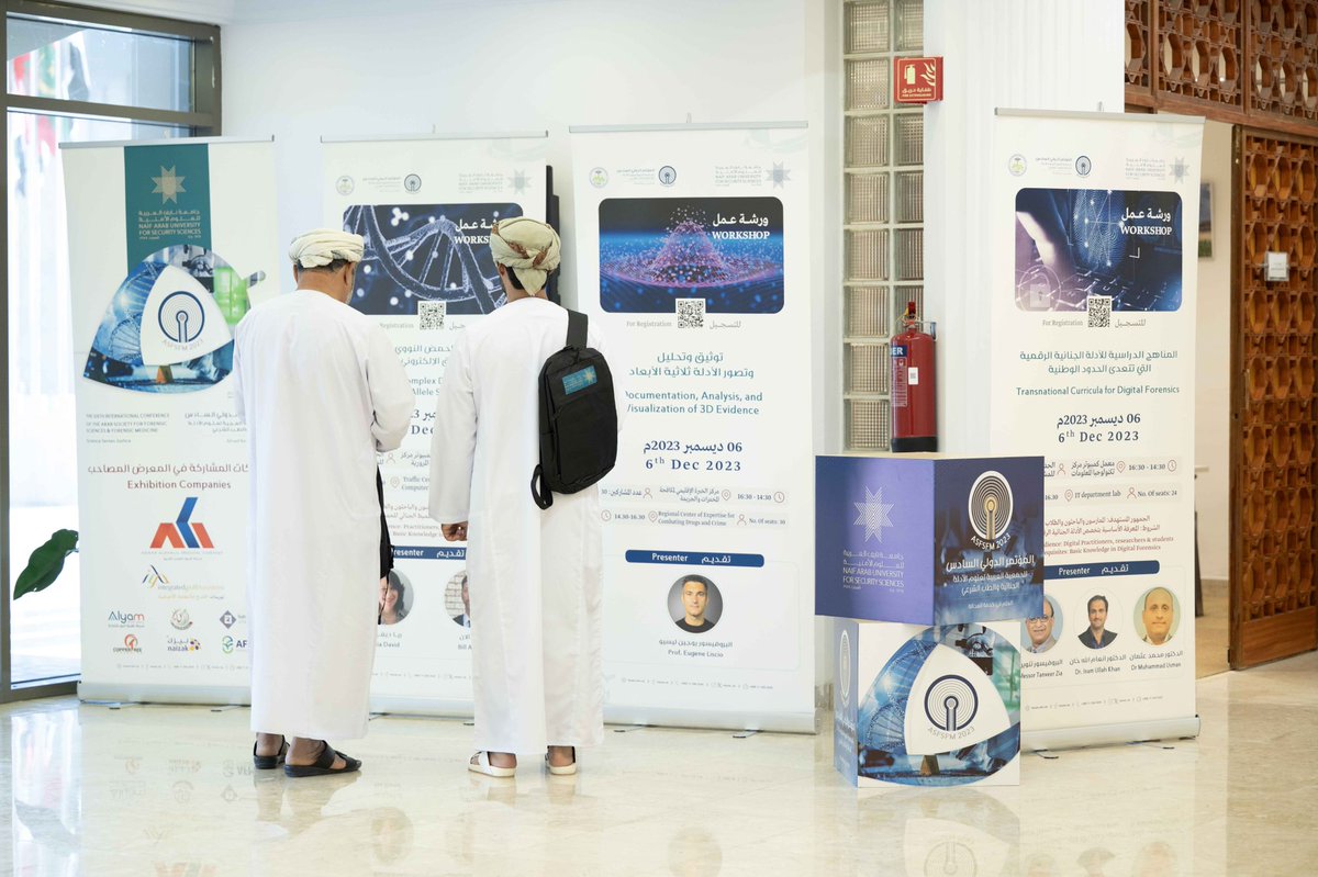 700 خبير عربي ودولي يشاركون في أعمال المؤتمر الدولي السادس للجمعية العربية لعلوم الأدلة الجنائية والطب الشرعي #ASFSFM2023، الذي انطلقت أعماله اليوم بمقر #جامعة_نايف_العربية في الرياض ويستمر حتى 7 ديسمبر 2023، لمناقشة المستجدات التقنية والمعلوماتية في مجالات تخصص المؤتمر، وأنماط