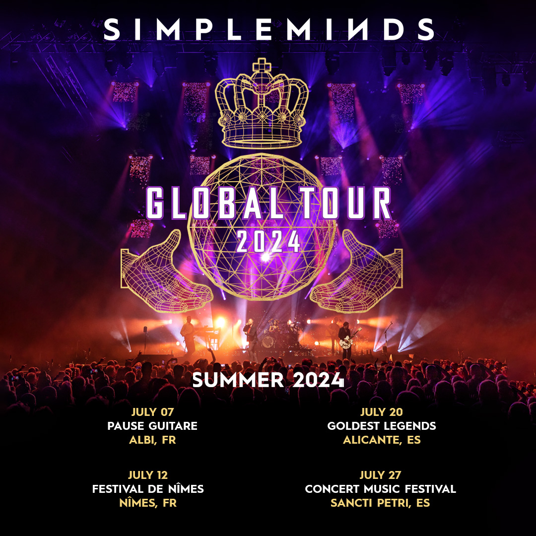 Simple Minds announce four more European shows in summer 2024 as part of their Global Tour.
