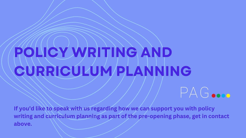 PremAdvisoryGp's tweet photo. Are you looking for support with policy writing and curriculum planning for your new school?

We offer expert support in these areas as part of our pre-opening project management service.

Get in touch with our team here - https://t.co/kmcJy6RYUr

#education #curriculum https://t.co/be1NTrmgLM