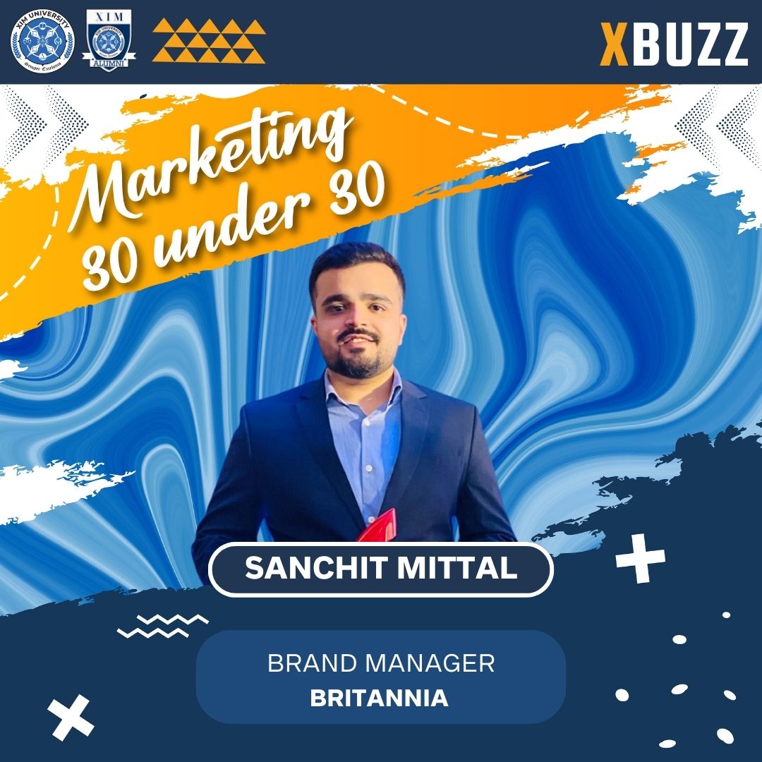 XIMBAlumni's tweet photo. The XIM Alumni Committee extends its warm and sincere congratulations to Mr. Sanchit Mittal, an alumnus of 2017-2019, for making it to the BW 2023 List of Top 30 Young Turks of the Indian Marketing Industry.

#30under30
#IndustryLeader
#BatchOf2019
#XIMBAlumni
#XIMUniversity https://t.co/XKjIMKH9sD