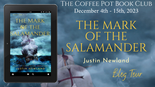 cathiedunn's tweet photo. Welcome to Day 2 of our blog tour for

༻*·.The Mark of the Salamander.·*༺
by Justin Newland!

Check out our tour stop today, sharing an enticing excerpt from this riveting Elizabethan adventure!

https://t.co/tFsZqYWo4u #HistoricalFiction #Elizabethan #BlogTour 
@JustinNewland53 https://t.co/pUeIHXbV0c